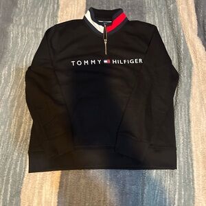 Tommy Hilfiger Black Zip-Up Men's Sweater